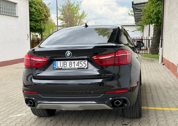 BMW X6 cena 125000 przebieg: 190821, rok produkcji 2015 z Lublin małe 277